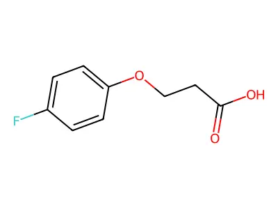 3-(4-Fluorophenoxy)propionic acid structure