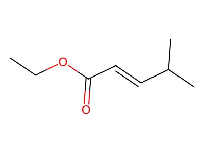 2-Pentenoic acid, 4-methyl-, ethyl ester structure