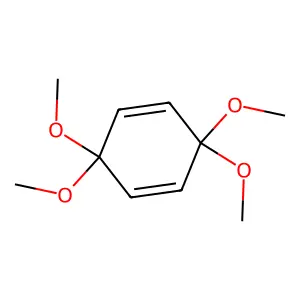 3,3,6,6-Tetramethoxycyclohexa-1,4-diene structure
