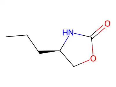 (4R)-4-Propyl-2-oxazolidinone structure