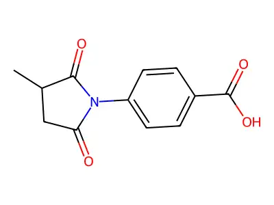 4-(3-Methyl-2,5-dioxopyrrolidin-1-yl)benzoic acid structure