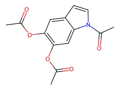 1-Acetyl-1H-indole-5,6-diyl diacetate structure