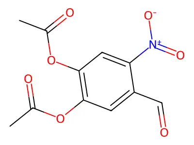2-(Acetyloxy)-5-formyl-4-nitrophenyl acetate structure