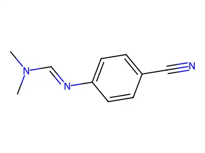 N'-(4-cyanophenyl)-N,N-dimethylmethanimidamide structure