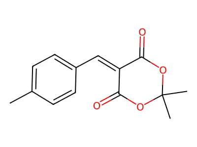 2,2-Dimethyl-5-(4-methylbenzylidene)-1,3-dioxane-4,6-dione structure