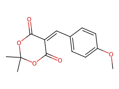 5-(4-Methoxybenzylidene)-2,2-dimethyl-1,3-dioxane-4,6-dione structure