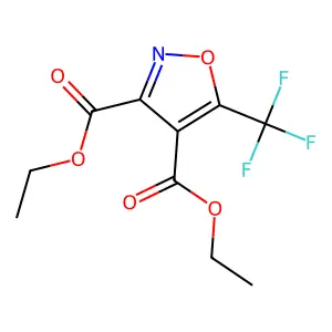 Diethyl 5-(trifluoromethyl)-3,4-isoxazoledicarboxylate structure