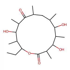 (-)-6-Deoxyerythronolide B structure