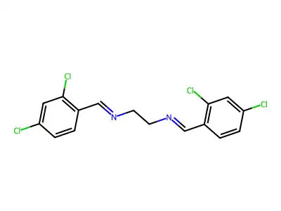 n,n'-Bis(2,4-dichlorobenzylidene)ethylenediamine structure