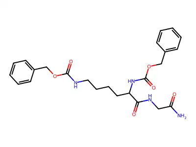 N,N'-Bis(carbobenzyloxy)-L-lysylglycinamide structure