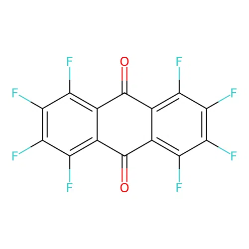 Octafluoroanthraquinone structure