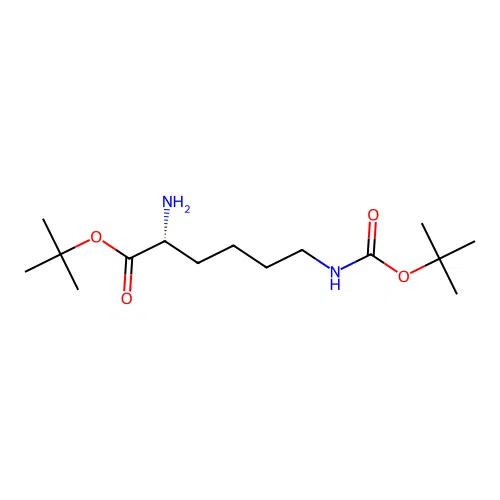 Tert-butyl n6-(tert-butoxycarbonyl)-d-lysinate structure