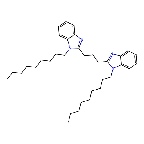 1-Nonyl-2-[3-(1-nonylbenzimidazol-2-yl)propyl]benzimidazole structure