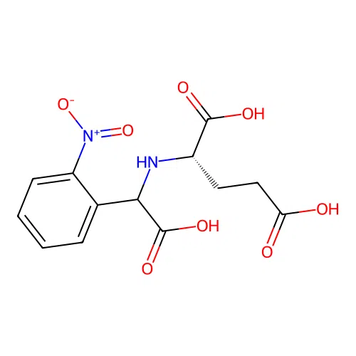 L-Glutamic acid, N-[carboxy(2-nitrophenyl)methyl]- structure