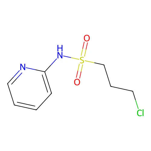 3-chloro-N-pyridin-2-ylpropane-1-sulfonamide structure