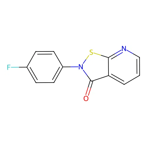 2-(4-Fluorophenyl)isothiazolo[5,4-b]pyridin-3(2H)-one structure