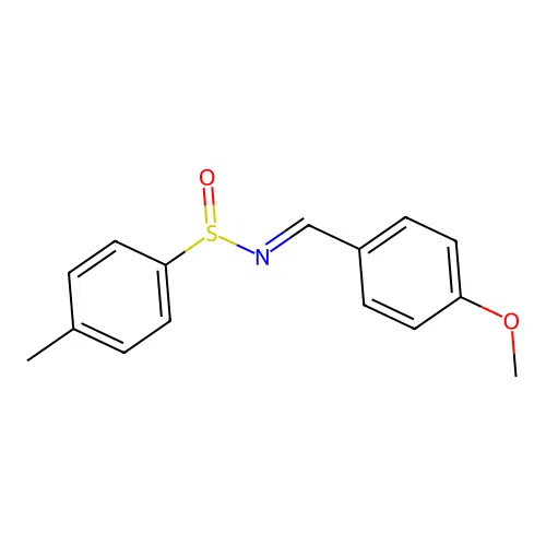 N-[(4-methoxyphenyl)methylidene]-4-methylbenzenesulfinamide structure