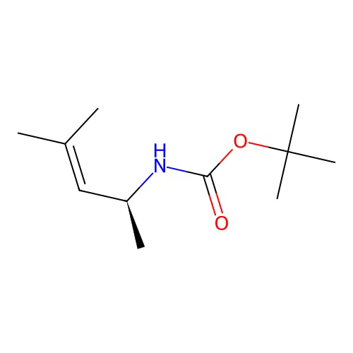 Carbamic acid, (1,3-dimethyl-2-butenyl)-, 1,1-dimethylethyl ester, (S)-(9CI) structure