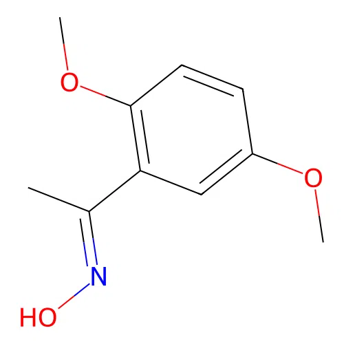(1E)-1-(2,5-Dimethoxyphenyl)ethanone oxime structure