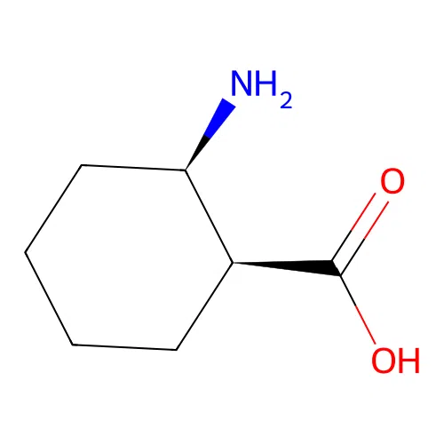 (1S,2R)-2-aminocyclohexane-1-carboxylic acid structure