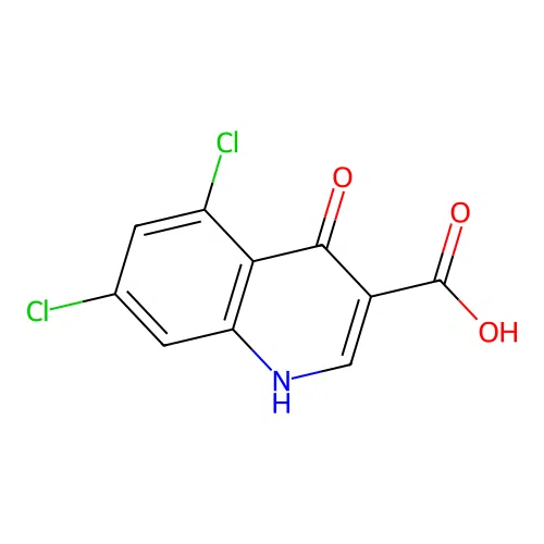 3-Quinolinecarboxylic acid, 5,7-dichloro-4-hydroxy- structure