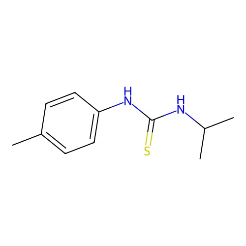 N-isopropyl-N'-(4-methylphenyl)thiourea structure