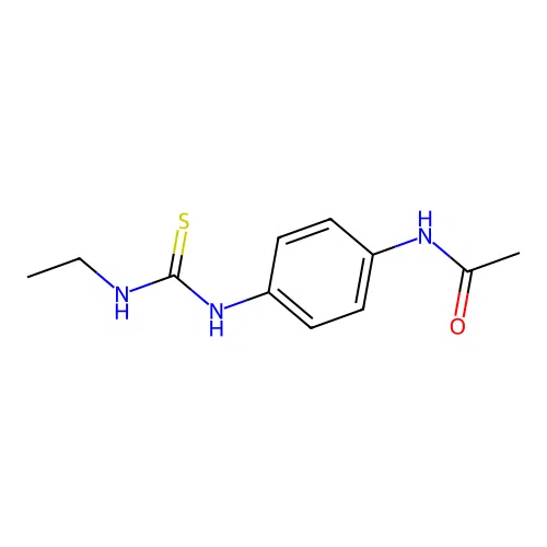 N-[4-(ethylcarbamothioylamino)phenyl]acetamide structure