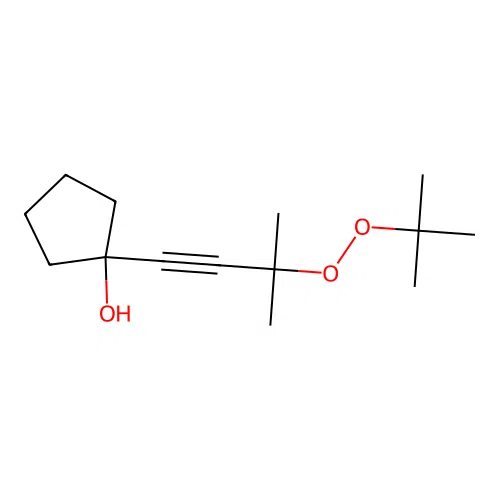 1-(3-Tert-butylperoxy-3-methylbut-1-ynyl)cyclopentan-1-ol structure