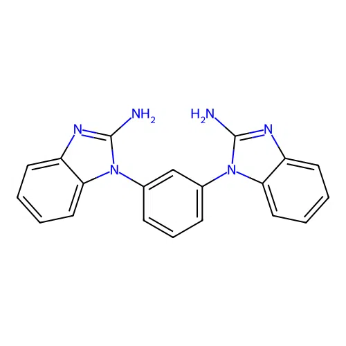 1,3-Bis(2-aminobenzimidazol-1-yl)benzene structure