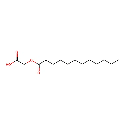 2-(Dodecanoyloxy)acetic acid structure