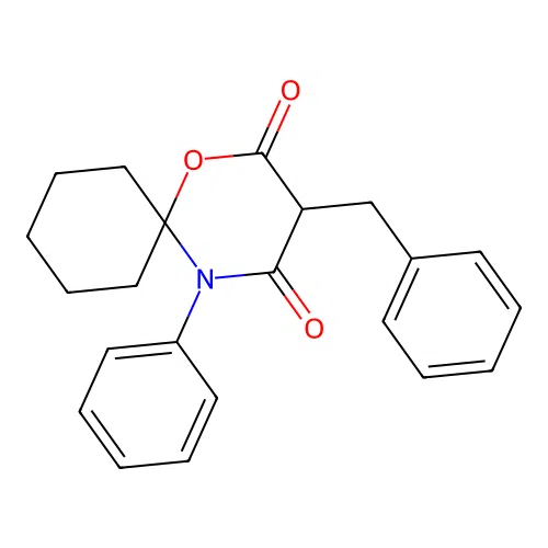 3-Benzyl-5-phenyl-1-oxa-5-azaspiro[5.5]undecane-2,4-dione structure