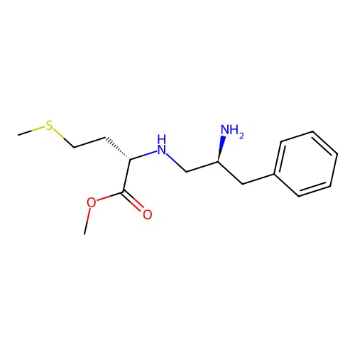 L-Methionine, N-(2-amino-3-phenylpropyl)-, methyl ester, (S)- structure