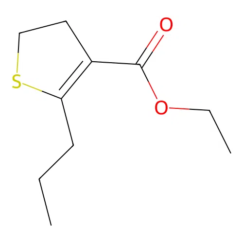 Ethyl 5-propyl-2,3-dihydrothiophene-4-carboxylate structure