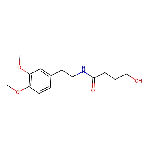 N-[2-(3,4-dimethoxyphenyl)ethyl]-4-hydroxybutanamide structure