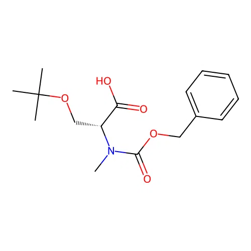 Z-N-Me-D-Ser(tBu)-OH . DCHA structure