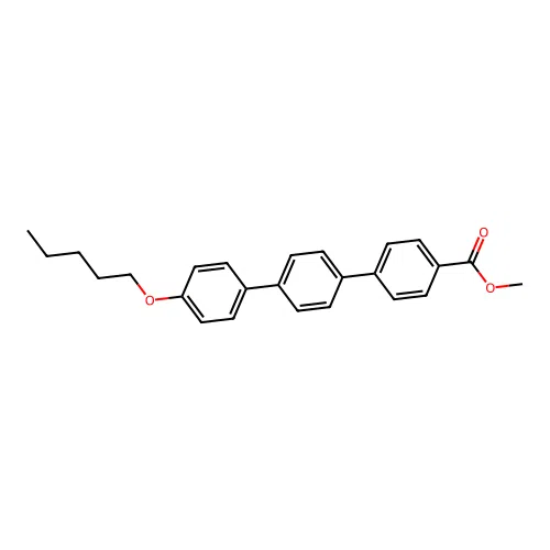 Methyl 4-[4-(4-pentoxyphenyl)phenyl]benzoate structure