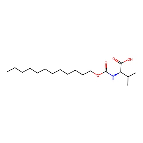 D-Valine, N-[(dodecyloxy)carbonyl]- structure