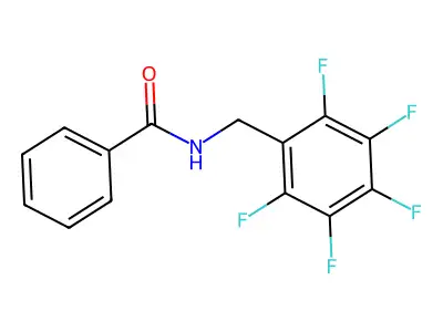 N-[(Pentafluorophenyl)methyl]benzamide structure