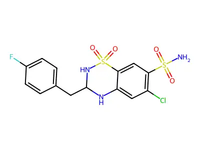 Paraflutizide structure