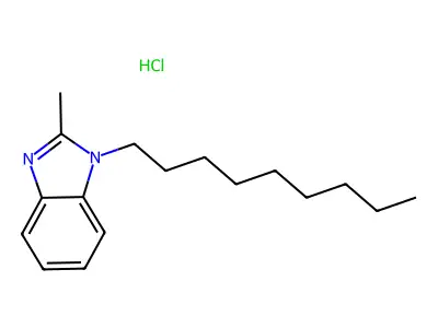 1H-Benzimidazole, 2-methyl-1-nonyl-, monohydrochloride structure