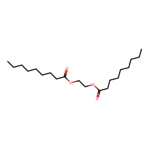 Nonanoic acid, 1,2-ethanediyl ester structure