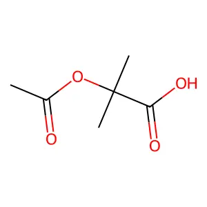 2-(Acetyloxy)-2-methylpropanoic acid structure