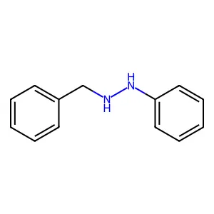 1-Phenyl-2-(phenylmethyl)hydrazine structure