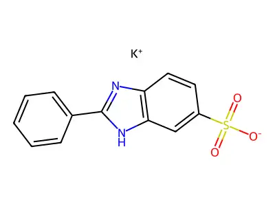 2-phenyl-1H-benzimidazole-5-sulfonate structure
