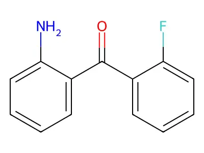 2-Amino-2'-fluorobenzophenone structure