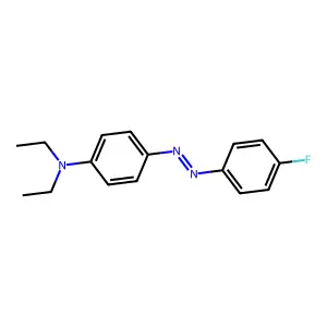N,N-diethyl-4-[(4-fluorophenyl)diazenyl]aniline structure