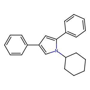 1-Cyclohexyl-2,4-diphenylpyrrole structure