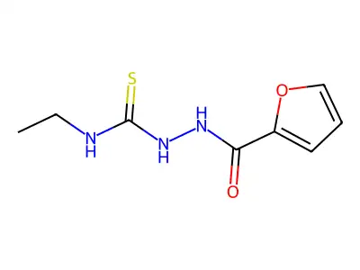 N-ethyl-2-(2-furoyl)hydrazinecarbothioamide structure