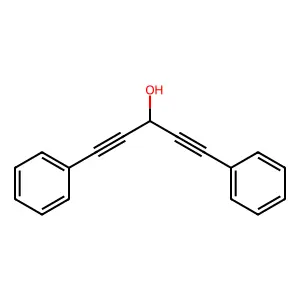1,5-Diphenyl-1,4-pentadiyn-3-OL structure