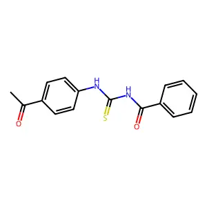 N-[(4-acetylphenyl)carbamothioyl]benzamide structure